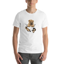 Load image into Gallery viewer, Cute bulldog pocket Unisex T-Shirt
