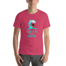 Load image into Gallery viewer, Life&#39;s a dog beach Short-Sleeve Unisex T-Shirt
